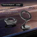 All-metal foldable magnetic car phone mount in Qian colour for dashboard installation