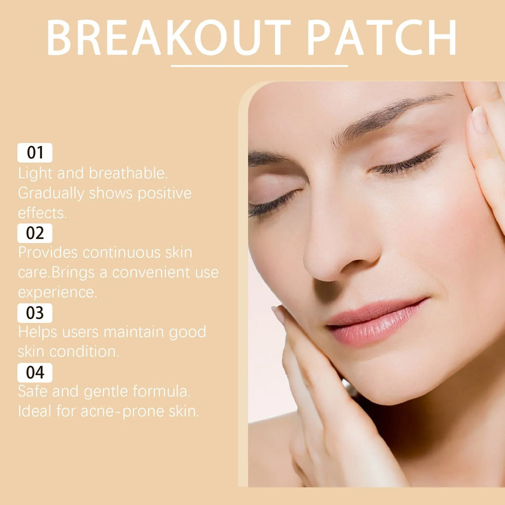 Acne patch pack containing 8 patches with tea tree oil and asiatic centella extract for skin treatment