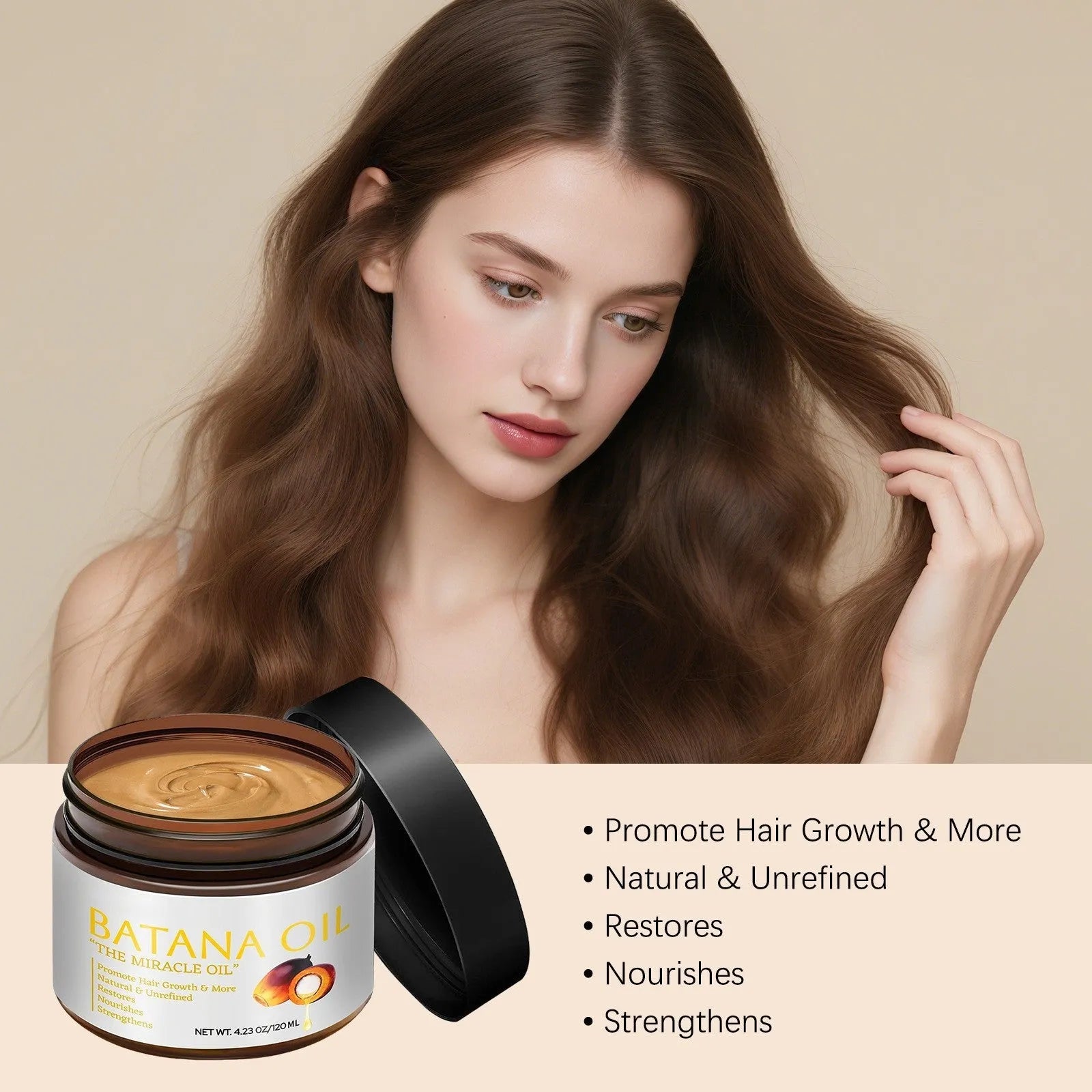 Batana Hair Mask 120ml nourishing soft repair treatment for youth frizz improvement