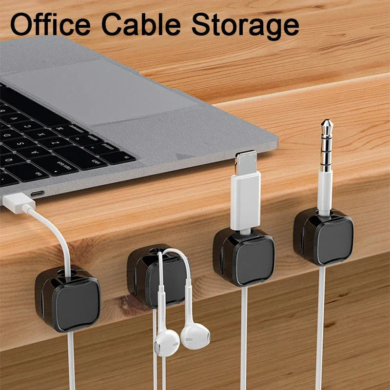 NZ Premium Magnetic Cable Organizer for Under Desk - Adjustable Cord Holder and Wire Management System