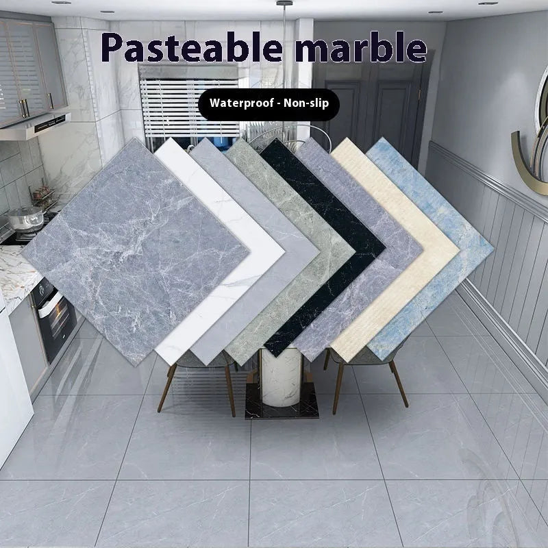 Marble simulation sticker plastic waterproof 40x40cm geometric pattern simple modern style