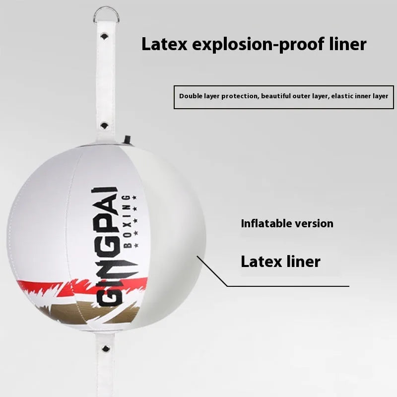 Hanging boxing speed ball training equipment in black, black and green, or white colour options