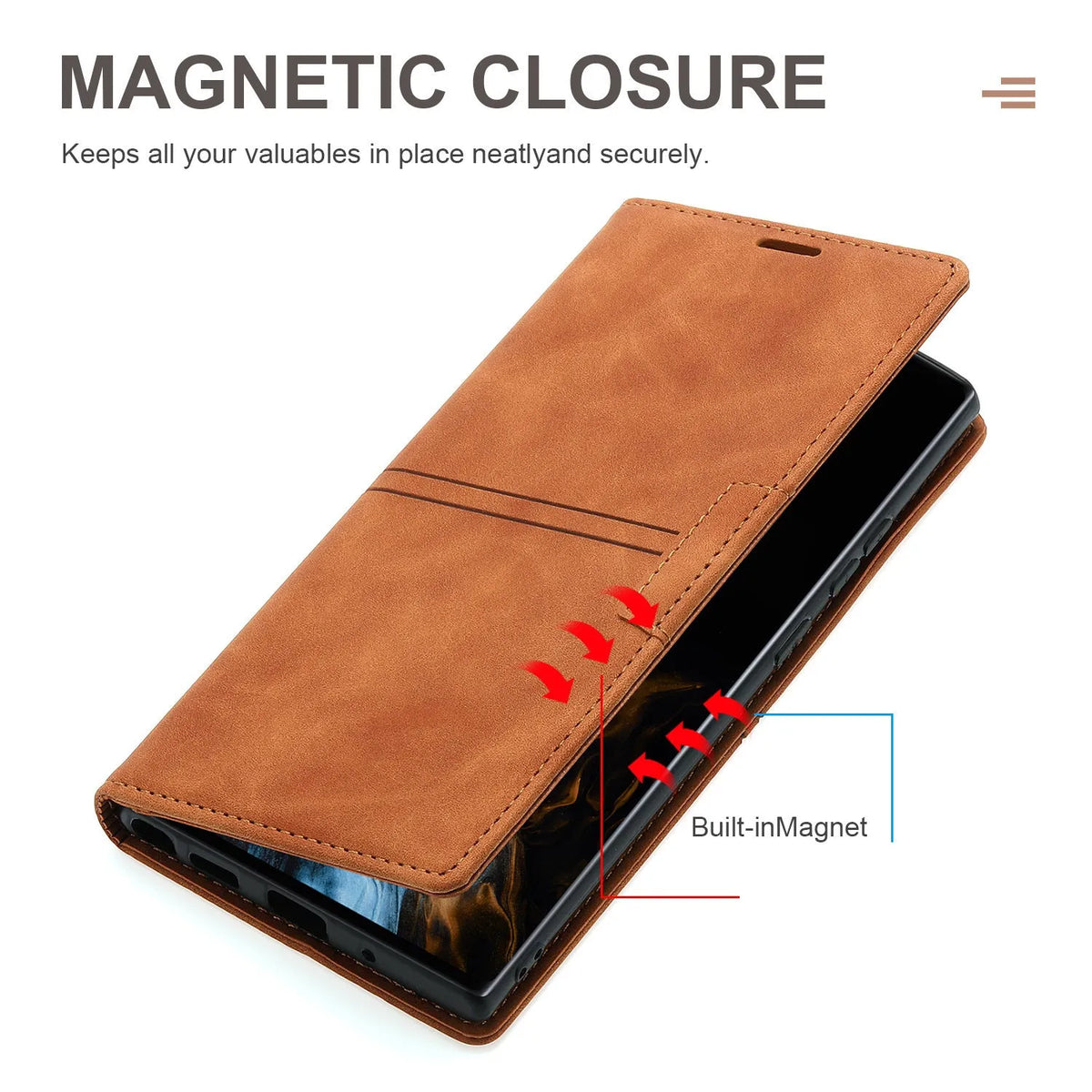 Fantasy Pair flip phone leather case for Google Pixel in black with card slot and kickstand