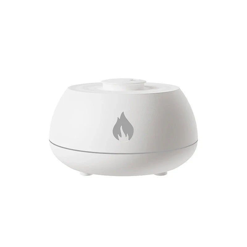 Relaxing Aroma Mist Humidifier with Soothing Flame-Like Lights, Customizable Color Gradient, and Targeted Mist Function