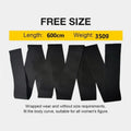 Latex silk waist trainer exercise belt on a 10cm width roll, showing its thickening polyester fabric.