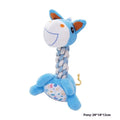 Dog anti-stuffy bite-resistant plush toy with bendable hitches, cotton thread, available in three colours