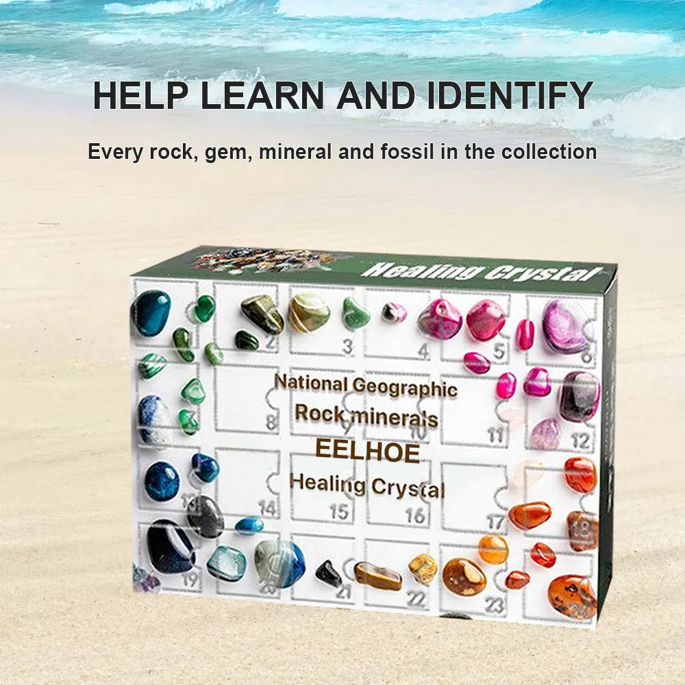 Ore green gift box with 24 compartments for organised small item storage and presentation