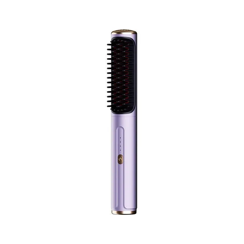 Wireless straight comb with anion technology for curling and straightening hair