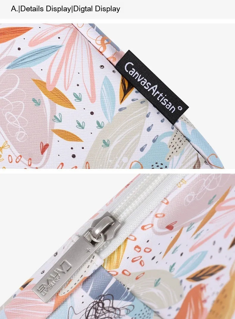 White PU leather waterproof laptop inner sleeve for 14 inch laptops