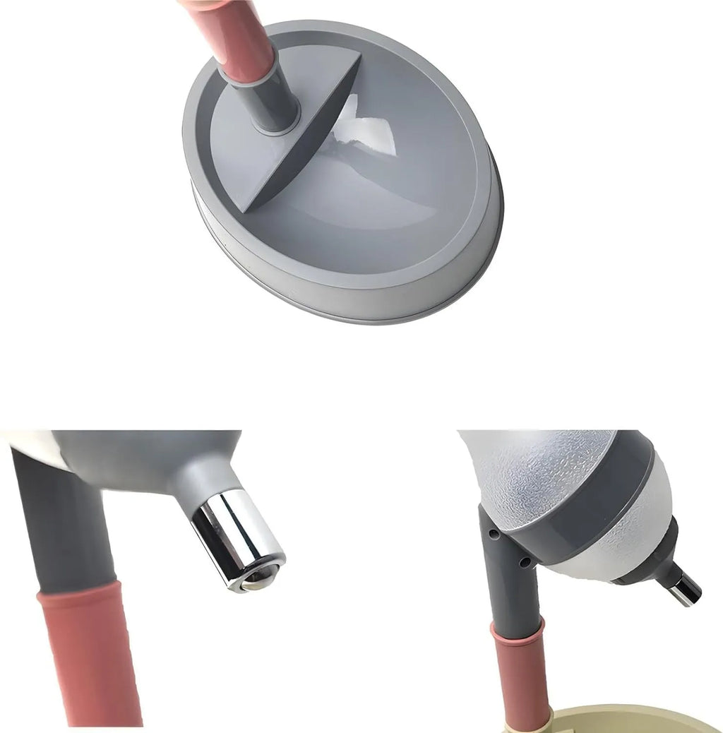 Green adjustable standing water dispenser for pets with a detachable pole and separate bowl.