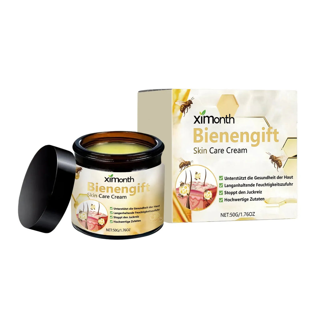 50g jar of bee venom herbal blend moisturising neck and body cream