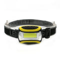 Yellow Major three-speed COB headlamp for outdoor night riding and mountaineering