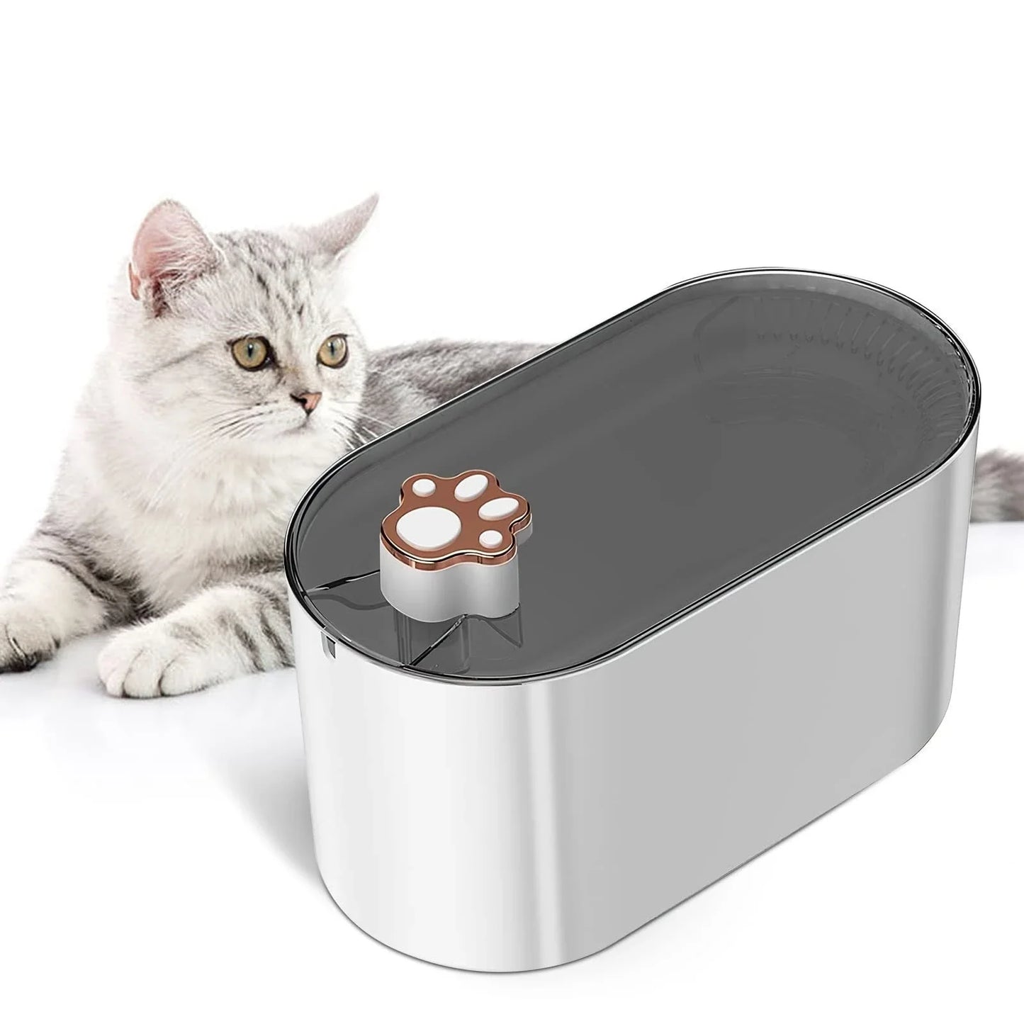 Quiet, Efficient Pet Water Fountain with LED Lights and 3-Liter Capacity for Cats and Dogs