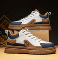 Summer platform casual sneakers with thick rubber sole and microfibre leather insole in black and white colour options