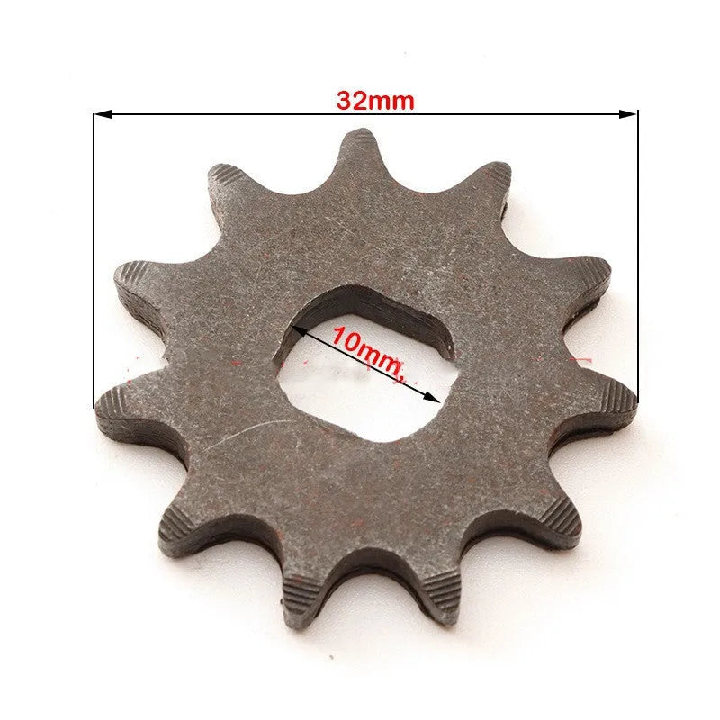 Cast iron 11-tooth non-circular motorcycle chain reduction gear for 25hT8F systems