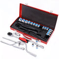 24-piece curved bow wrench combination suit for auto repair and household mechanical maintenance