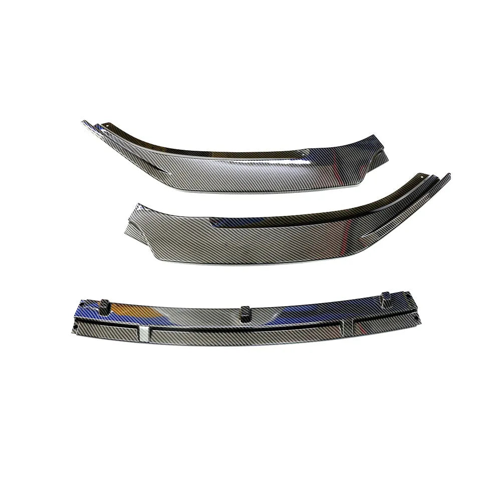 BMW 3 Series F30 front splitter in three-section design showing carbon fibre and ABS plastic options