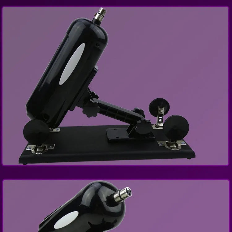 Bobb automatic telescopic thrusting sex toy in purple, black, and pink colour options