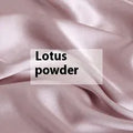 Silk duvet cover in a solid colour, shown in one of six colour options including Lotus Pink and Silver Blue.