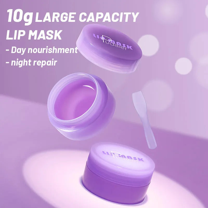 10ml exfoliating lip balm tube with scraper tool for lip hydration