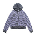 Women's autumn retro oblique zip cotton cardigan coat in gray short length 40cm long sleeve