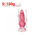 Pink silicone penis-shaped masturbation toy for women