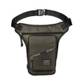 Nylon crossbody leg bag for cycling in black, blue, grey, dark green, or red