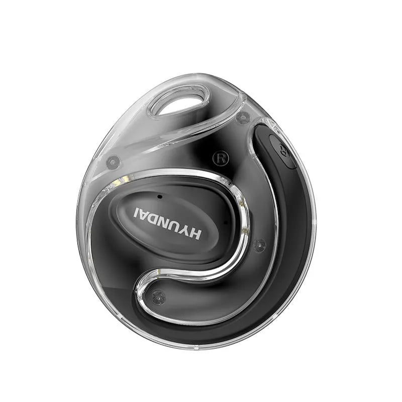 Ear-mounted sports Bluetooth headset with ear hook, 15m range, 8-hour battery, PC ABS, black purple milky white