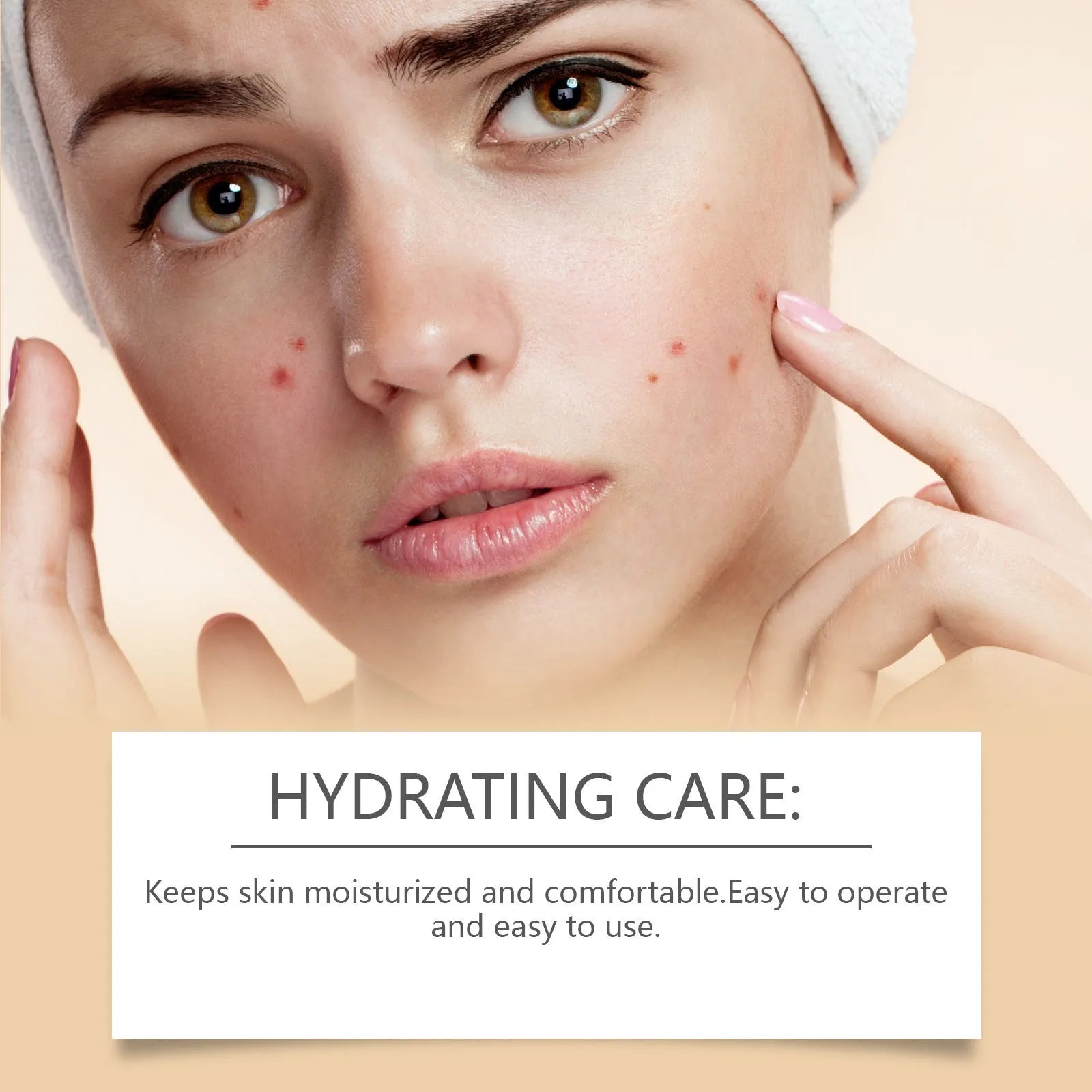 Acne patch pack containing 8 patches with tea tree oil and asiatic centella extract for skin treatment