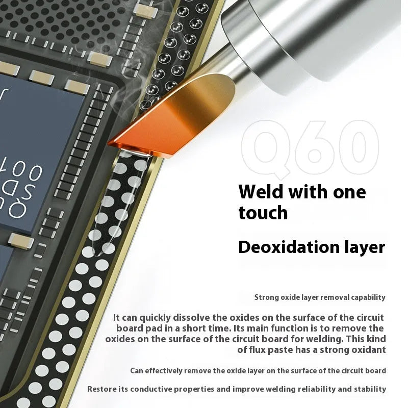 60g paste flux tube for stainless steel and battery motherboard soldering repair