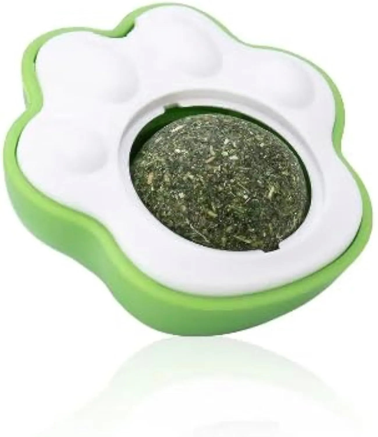 Edible vine catnip balls for cat dental cleaning and interactive play in blue green pink colours