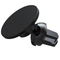 Black aluminium alloy magnetic car air vent phone holder for mobile devices