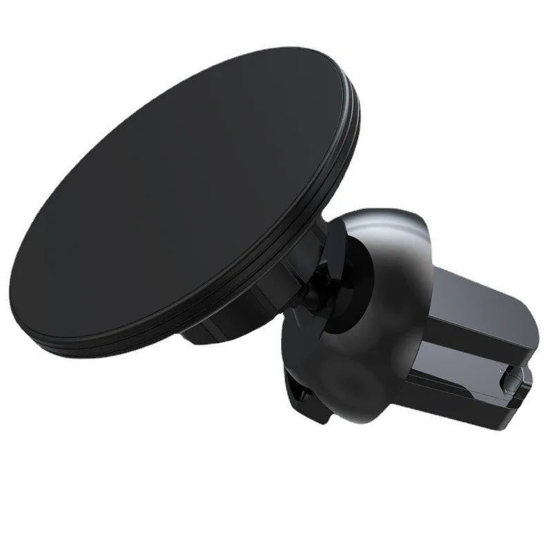 Black aluminium alloy magnetic car air vent phone holder for mobile devices
