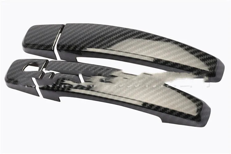 Carbon fibre patterned door handle overlay for Opel Vauxhall Astra H and J models