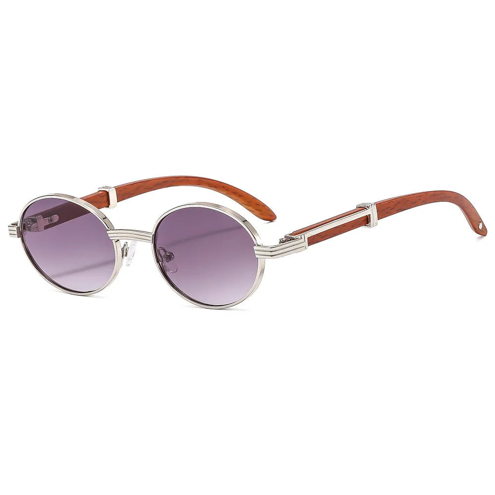 UV protection sunglasses with plastic frame, gold or silver, shown in grey, blue, green, or clear lens options.