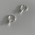 Women's geometric star ear clips with copper white gold electroplated finish and personality temperament design