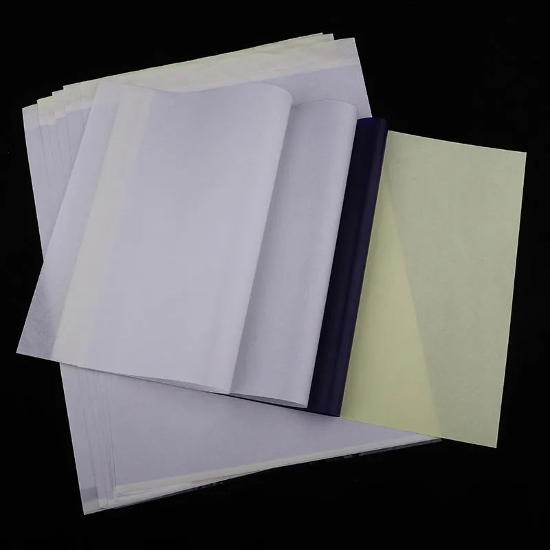 A4 tattoo transfer paper sheets with transfer paste gel for stencil application