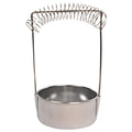 Silver stainless steel oil painting pen washer with brush clamp and leaking plugs