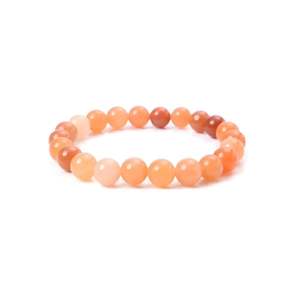 8mm natural stone beads bracelet in geometric design with genuine agate material
