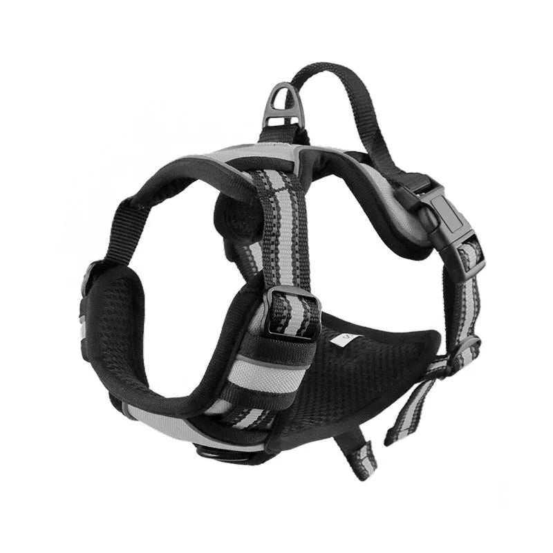 Adjustable dog chest strap harness in Oxford cloth available in multiple colours and sizes