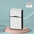 Simple Home USB charging windproof metal cigarette case lighter in gold brushed finish