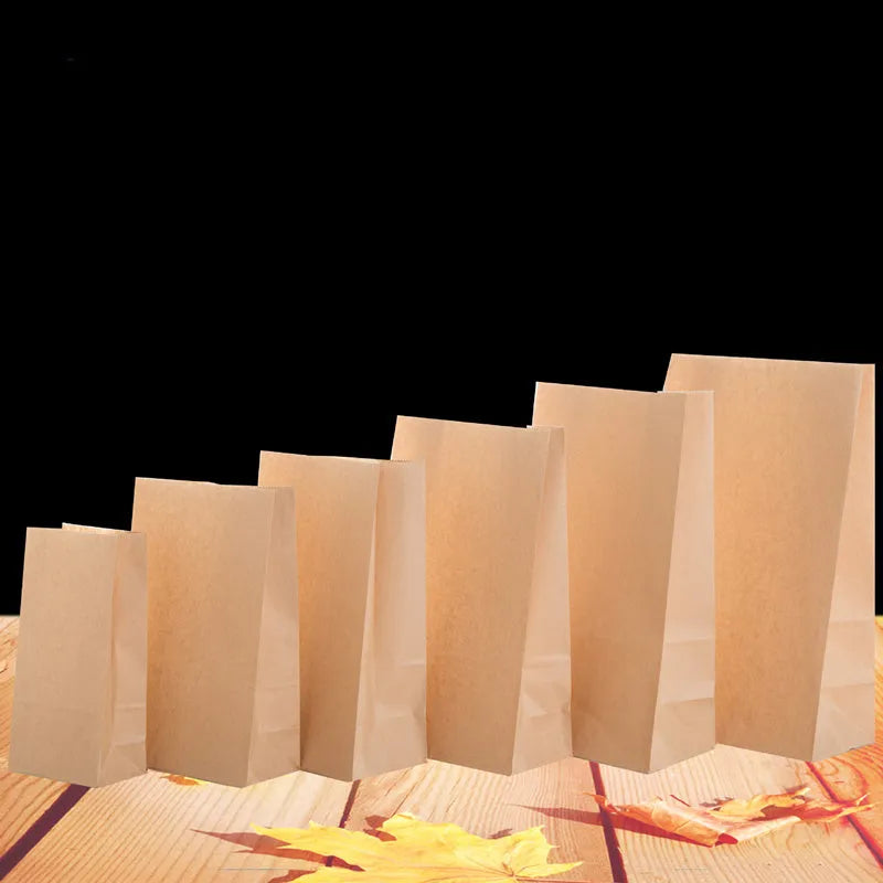 Yellow kraft paper tin foil bag with aluminum foil interior for snack food packaging