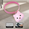 Rechargeable remote control cat training collar with infrared halter coil in pink and blue colour options