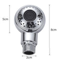 Silver handheld shower head for gentle pet and baby bathing