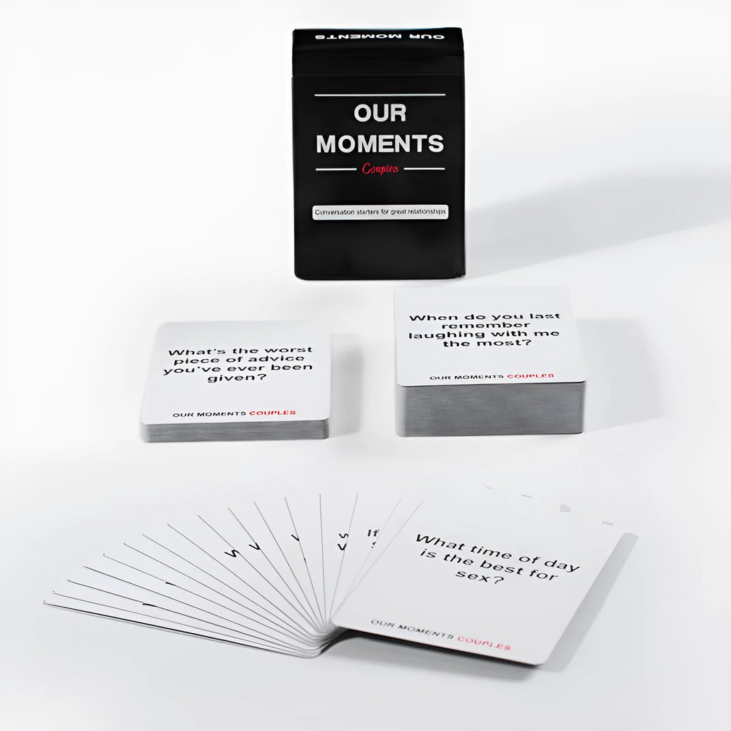 Black box of Our Time Lovers Edition couples communication cards showing size 9cm x 6.5cm x 3.5cm
