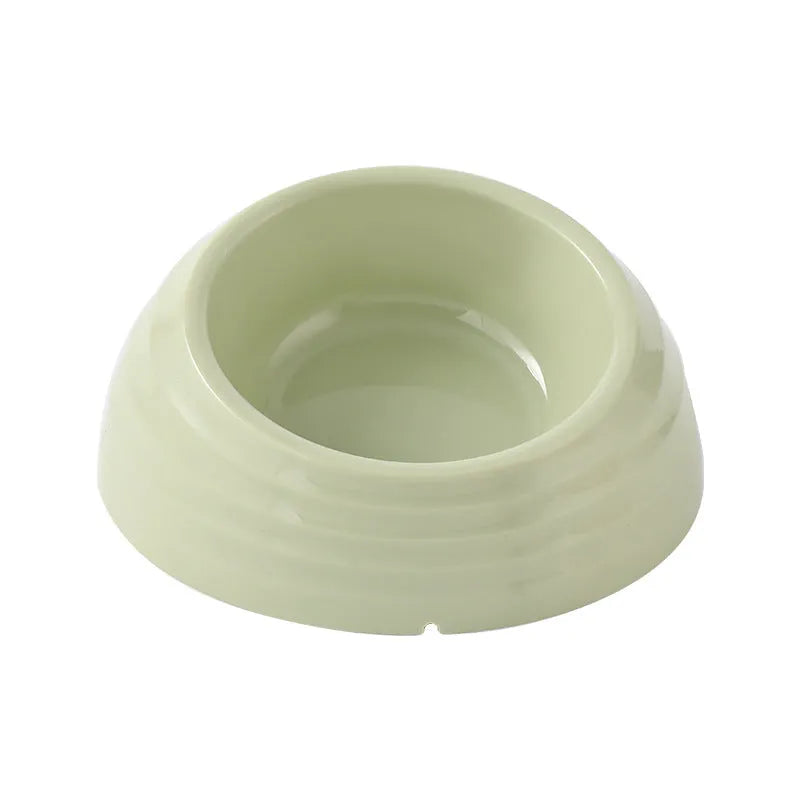 Stainless steel cat bowl in beige, light green, or brown colour options
