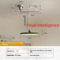 Movable rocker modern minimalist table lamp 40cm in yellow black finish for living room