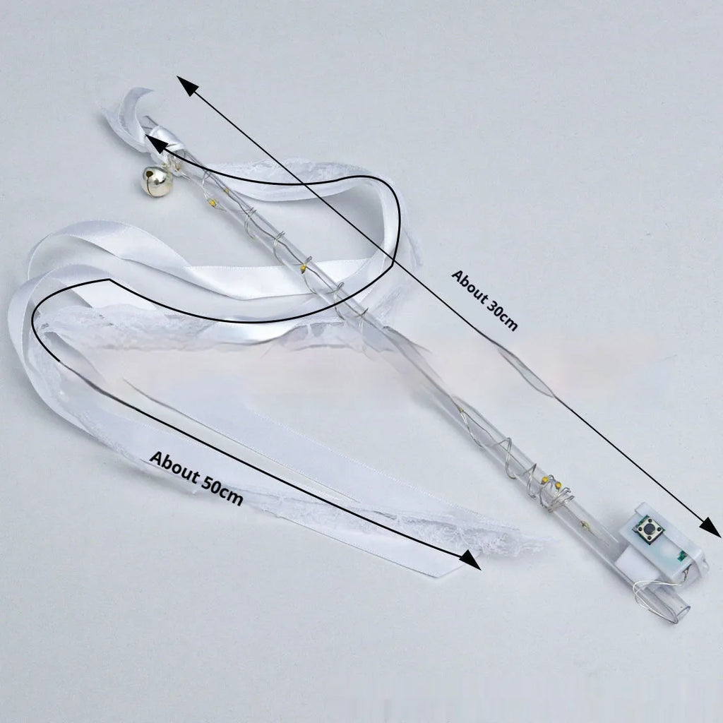 LED star moon concert luminous fiber rod 30cm PP material gilding craft finish