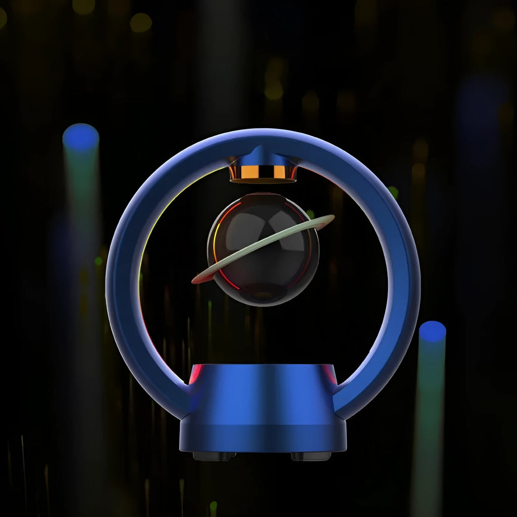 Magnetic levitation Bluetooth speaker desktop ornament in Starry Sky Blue, 220x117x230mm, plastic shell and ABS box