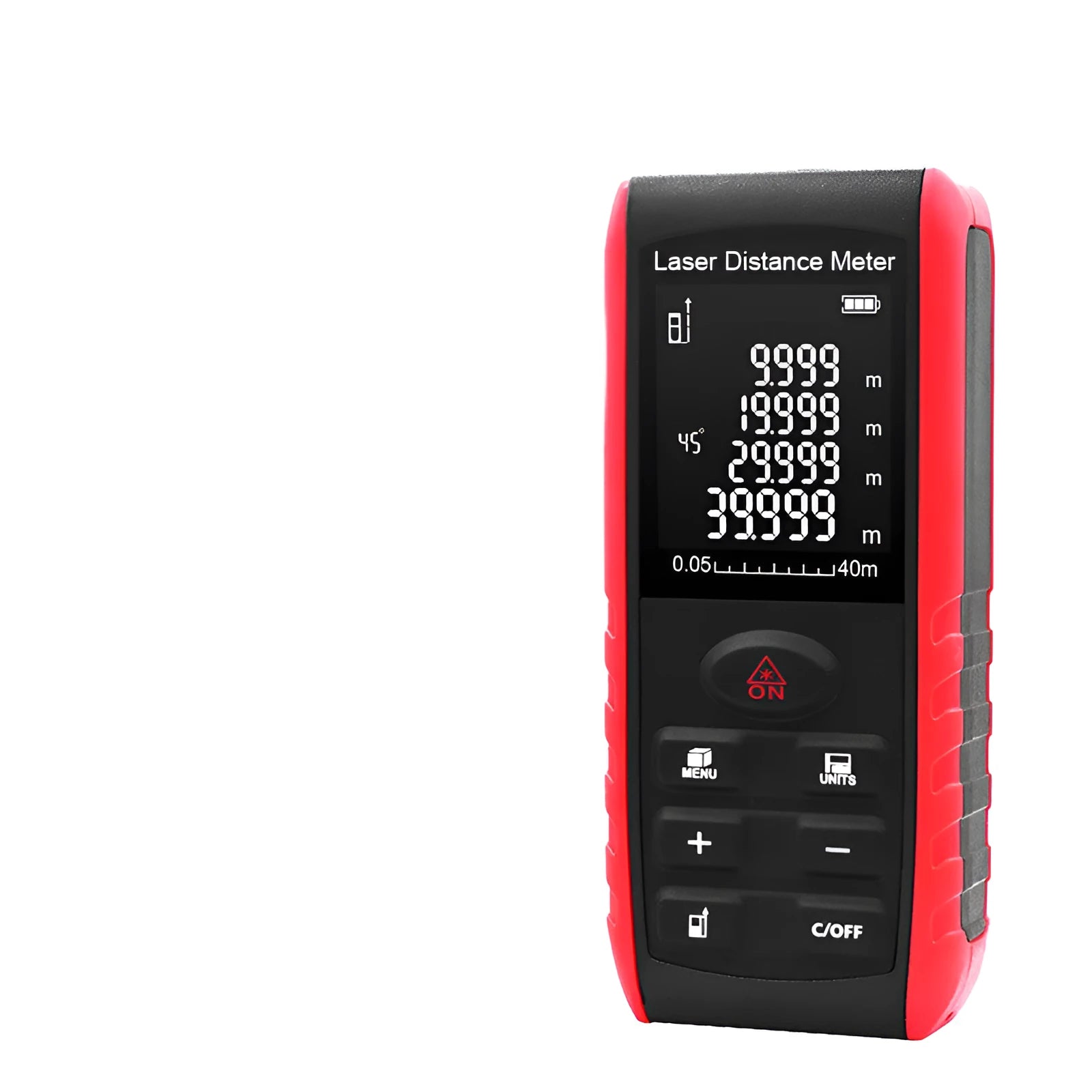 E40 hand-held laser range finder measuring instrument with ABS plastic body